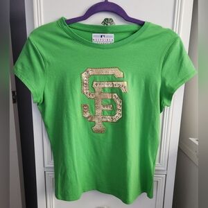 Genuine Merchandise Green and Gold San Francisco Giants Women's Top Size M
